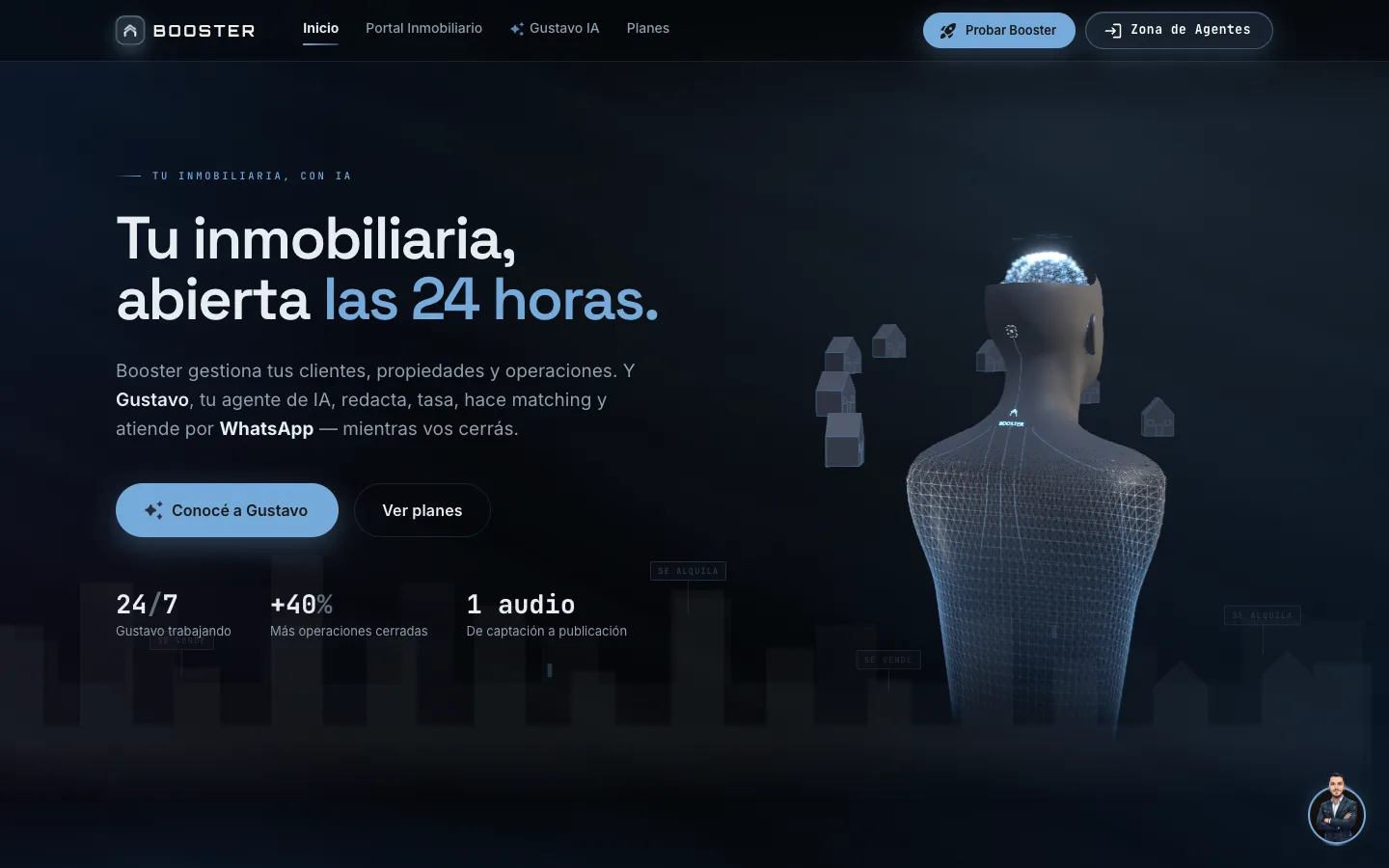 Sitio web de Booster